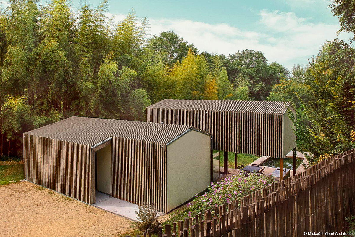 extension de maison en bois lamellé