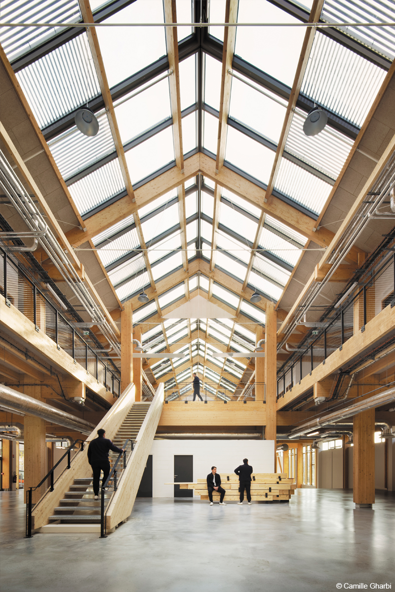 campus industreet urban valley construction bois bois lamellé structure bois