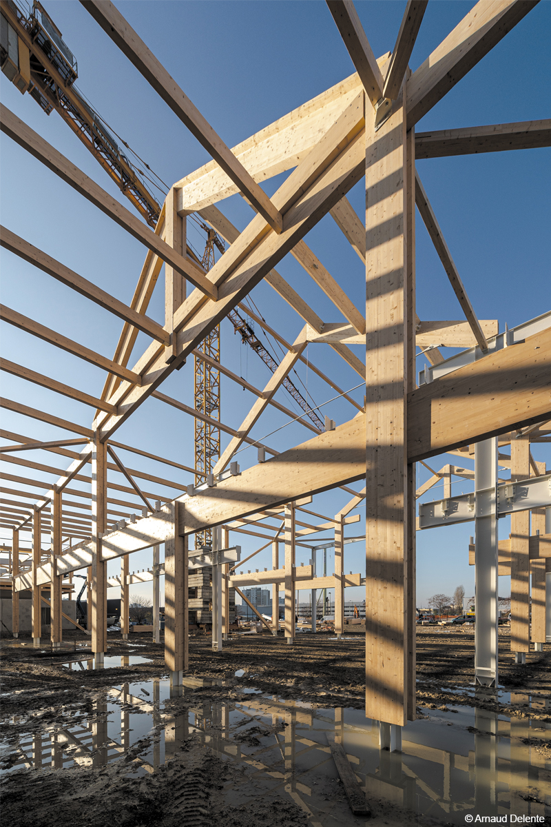 campus industreet urban valley construction bois bois lamellé structure bois charpente en bois lamellé
